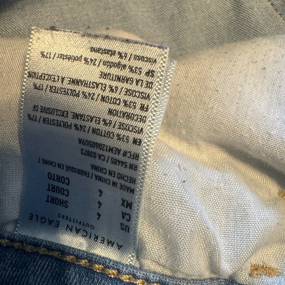 American Eagle Outfitters Light Blue Distressed Skinny Jeans - Picture 3 of 3